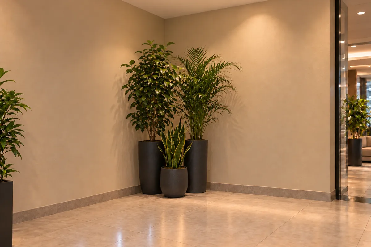Hall de entrada do condomínio, antes